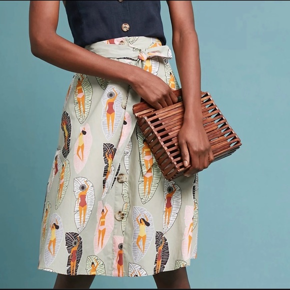 NWOT Anthropologie Sunbathers Skirt - Picture 2 of 3